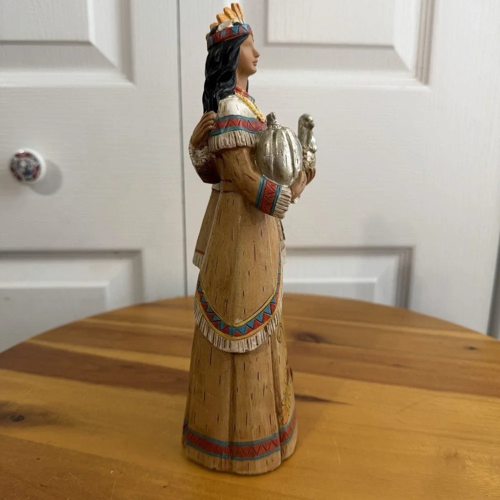 Hobby Lobby Native American Thanksgiving Fall Decor Figurine Free Standing